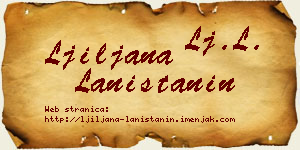 Ljiljana Laništanin vizit kartica